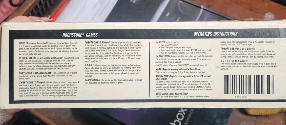 Hoopscore Game & Watches