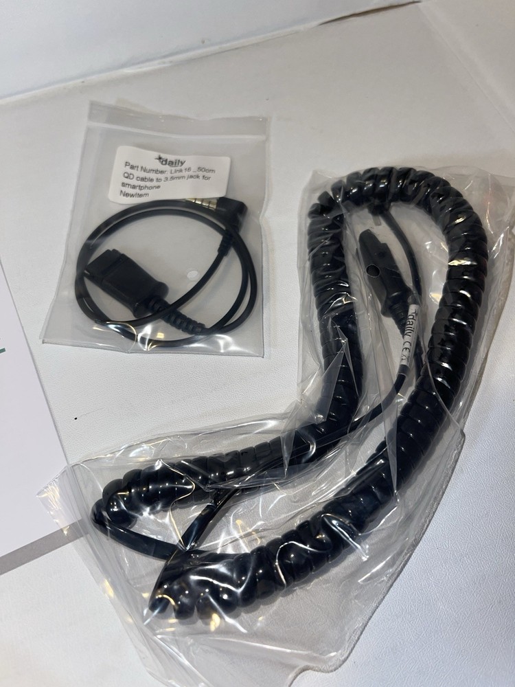 Polycom Phone Headset Noise Cancelling Mic RJ9 U10P Bottom Cable Compatible New