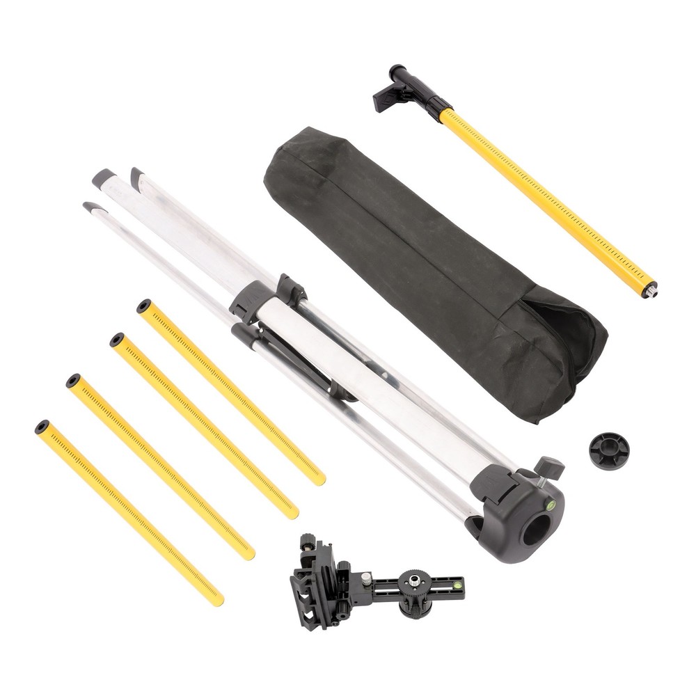 Laser Level Pole with Tripod Adjustable Telescoping Laser Pole 12 Ft./3.7M