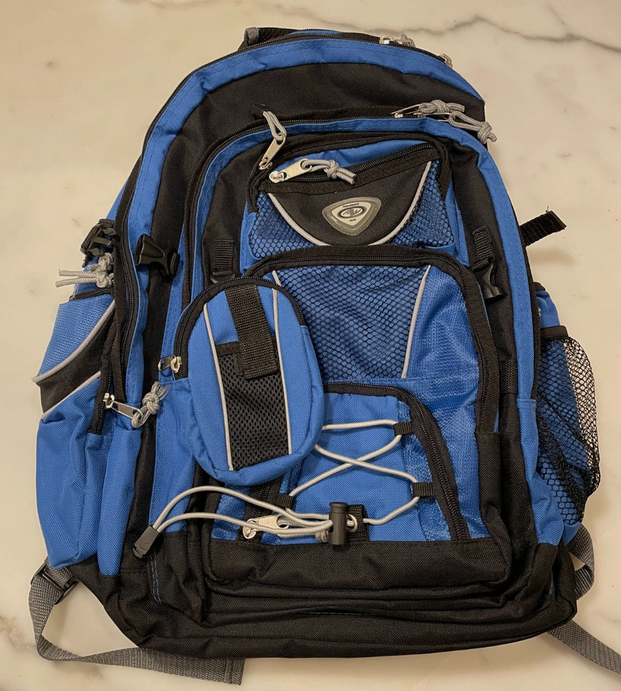 Performance Gear Blue Hiking Backpack