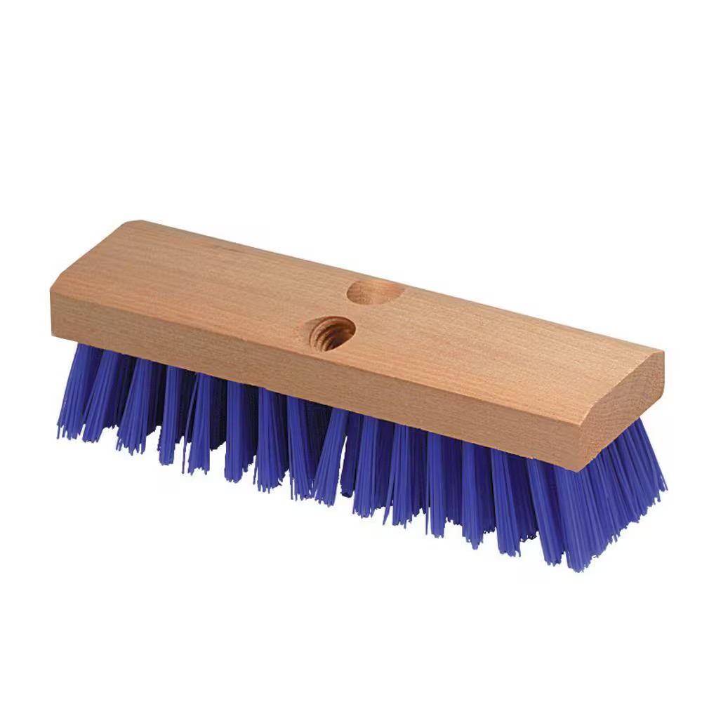 10 In. Stiff Polypropylene Deck Scrub Brush (12-Case)