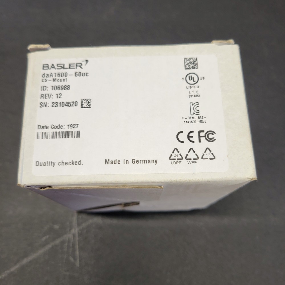 Basler daA1600-60uc (CS-Mount) Camera