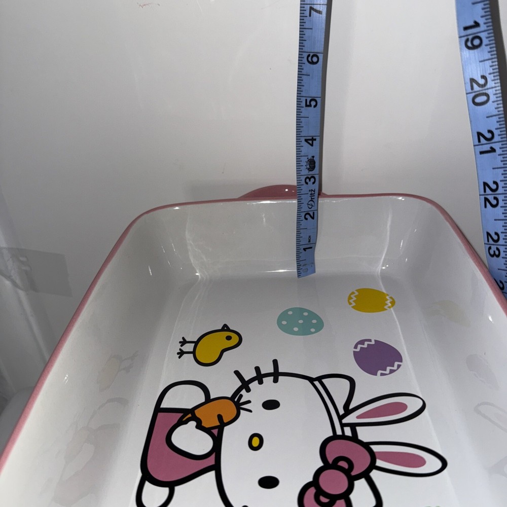 Hello Kitty Sanrio Easter Bakeware Rectangular Baker New W/O Box