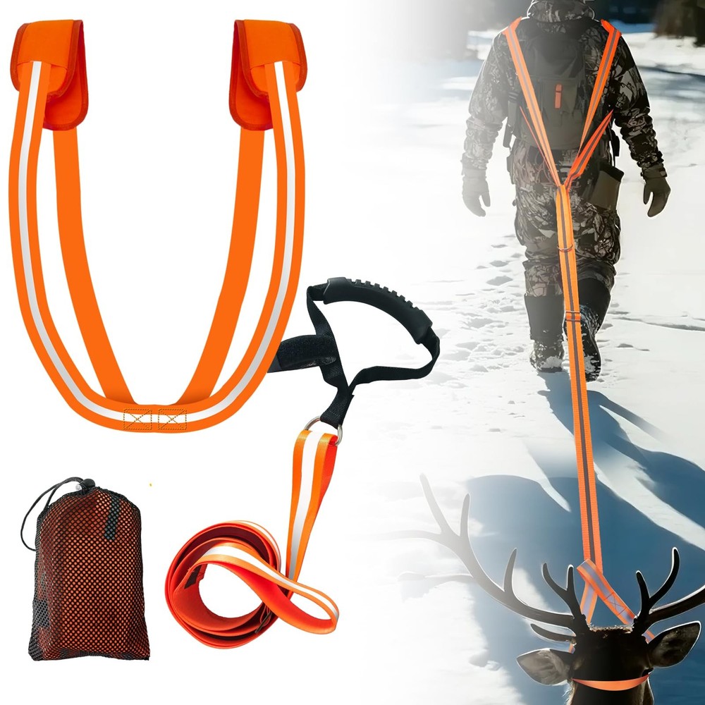 Vecacosic Deer Drag Strap And Harness Heavy One Size, Shoulder