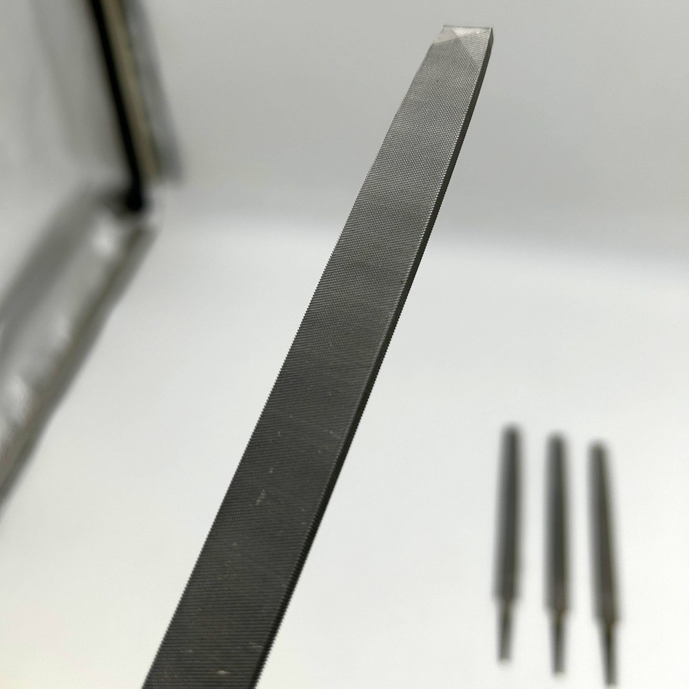 Nicholson 6" Flat Double / Single Cut Smooth File 03533N Rectangular w/ Tang 4pk