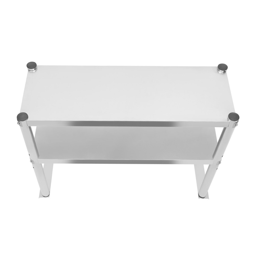 Double Overshelf Stainless Steel Overshelf 2-Tier 12”x 30/60 inch for Prep Table