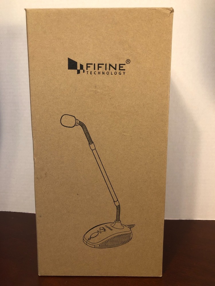 Fifone K052 Black USB PC Computer Audio Mute Button Microphone For Conferencing