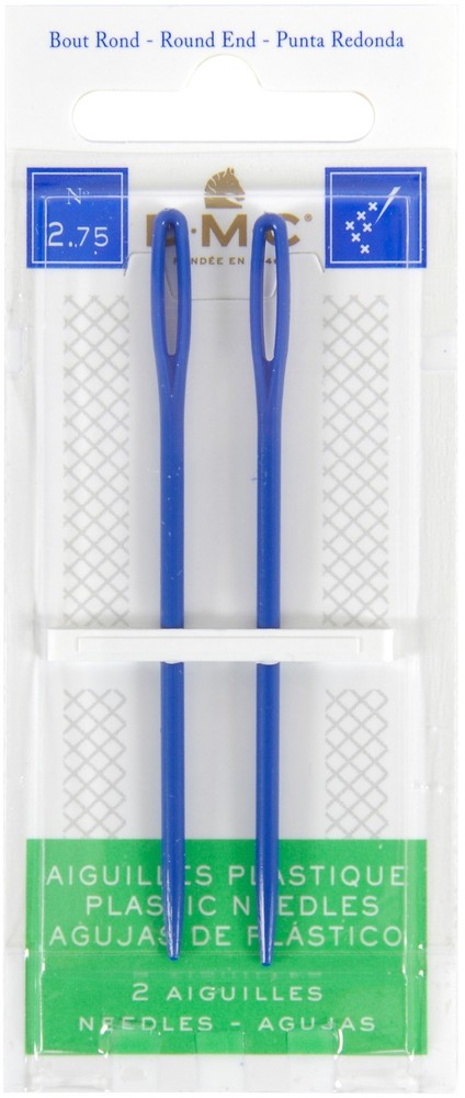 DMC 1763 Plastic Hand Needles-2.75" 2/Pkg