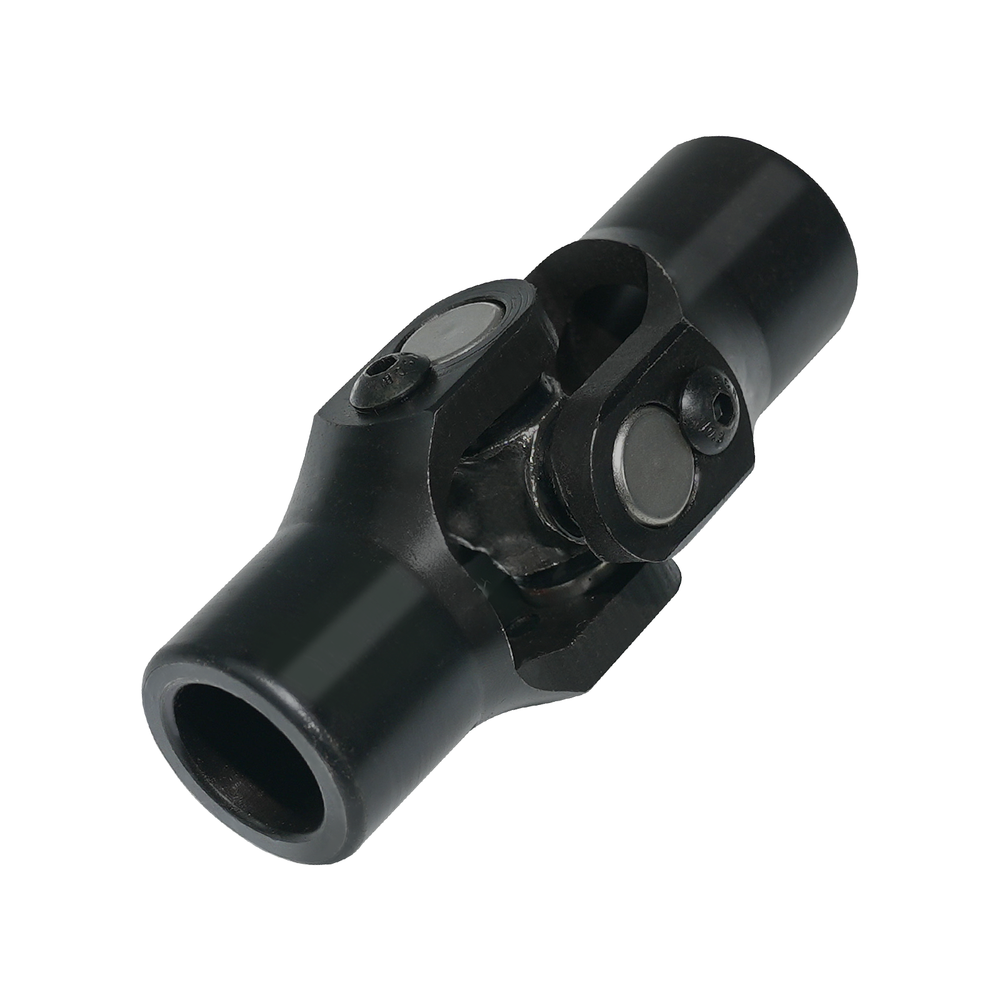 3/4" Round x 3/4" Smooth Round Steering U Joint Universal Black Steering Joints