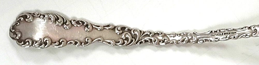 R. Wallace Waverly Sterling Silver Solid Cream Ladle 6"
