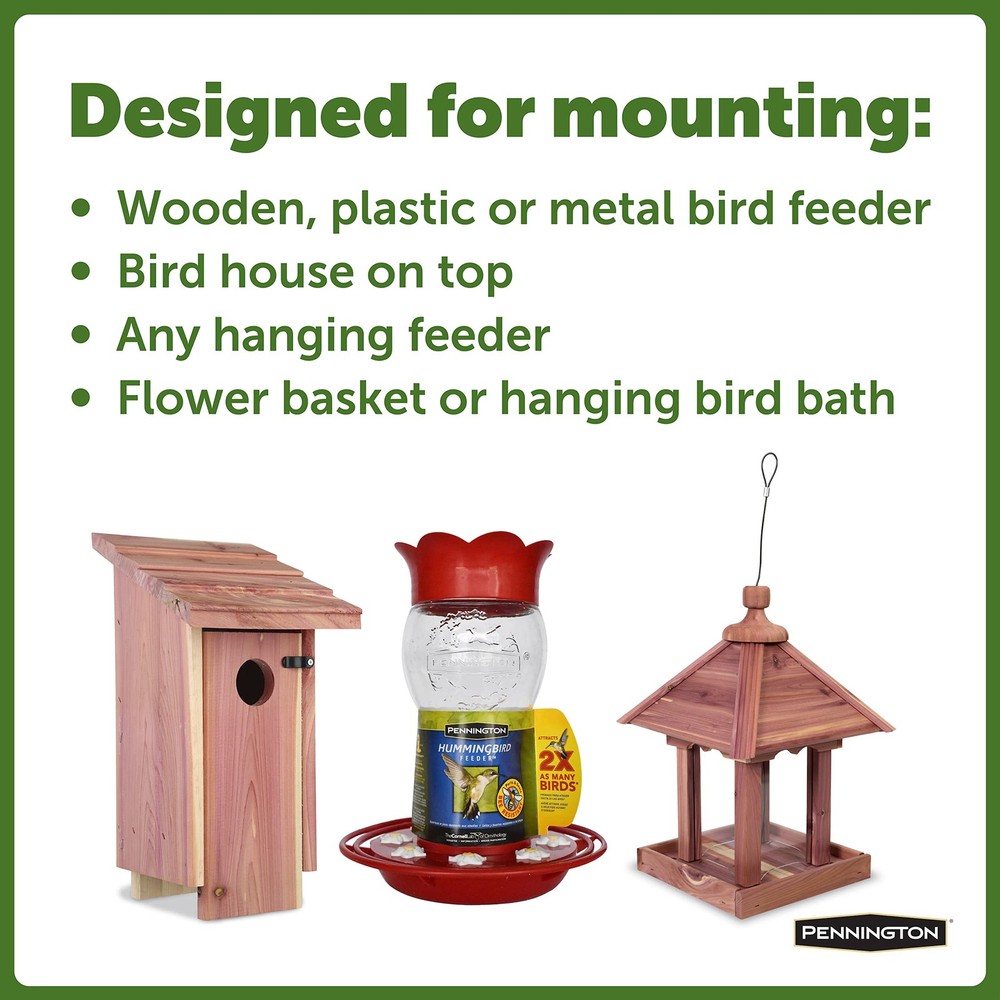 Pennington Feeder Pole Plus Bird Black 5 ft 5 ft,