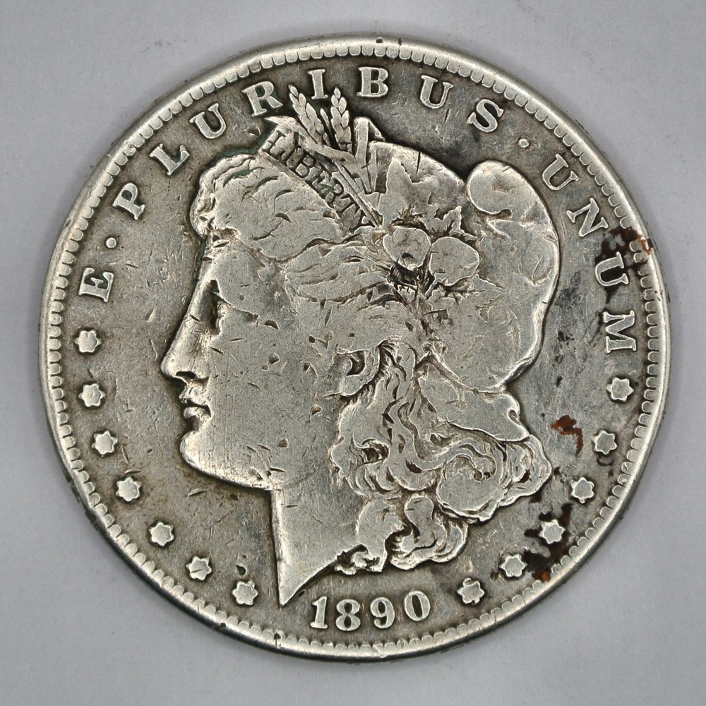 1890-CC Morgan Silver Dollar