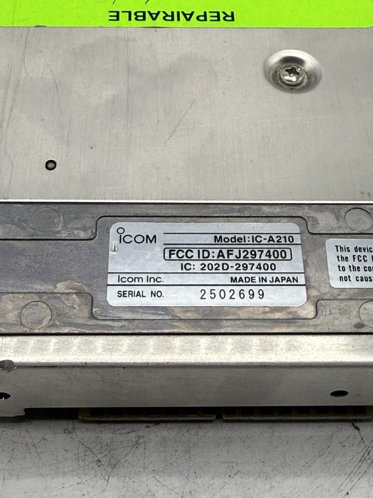 ICOM IC-A210 VHF Transceiver READ