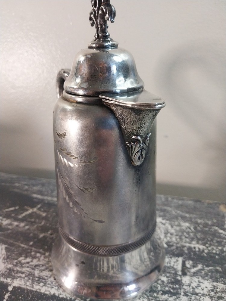 Antique Benedict Silverplate Creamer, Mini Teapot