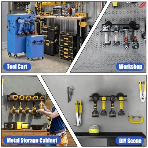 Magnetic Power Tool Organizer Wall Mount - Heavy Duty Drill & Screwdriver