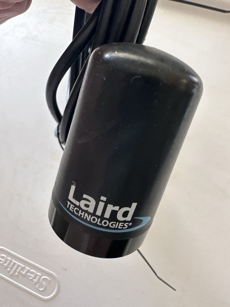 Laird Technologies external antenna with attached coax cable and connector