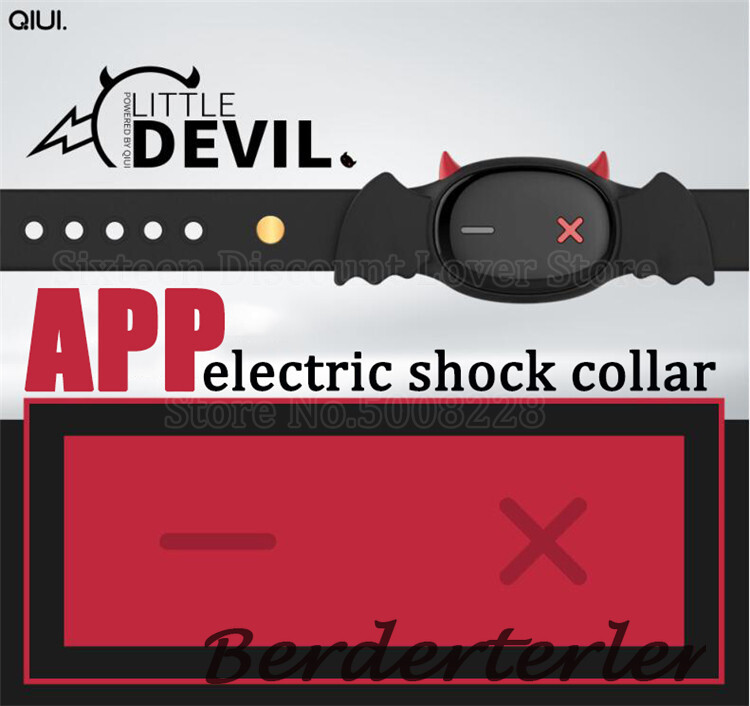 QIUI App Little Devil Collar APP Remote Control Restraint Neck Electric Collars