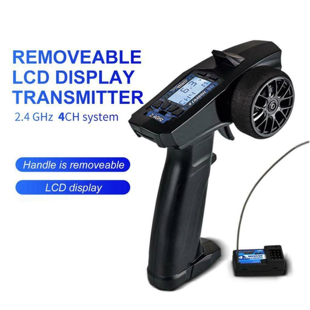 2.4Ghz 4CH Removeable Handle Waterproof Remote Controller Transmitter+Receiver