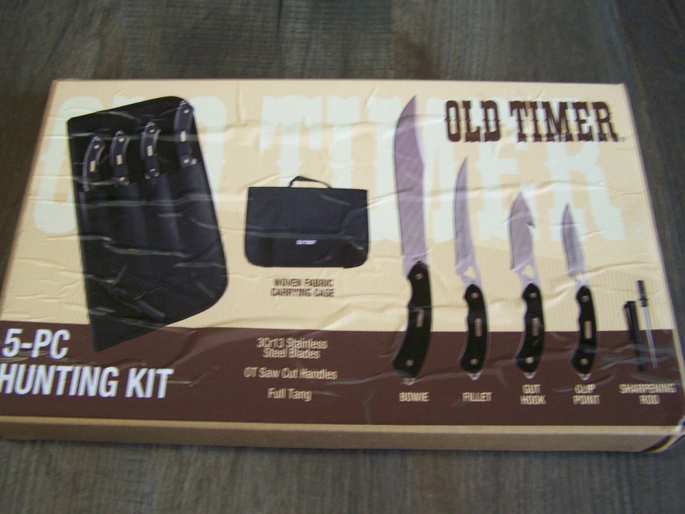 Schrade SCPROM-19-29CP Old Timer 5 pc Hunting Kit