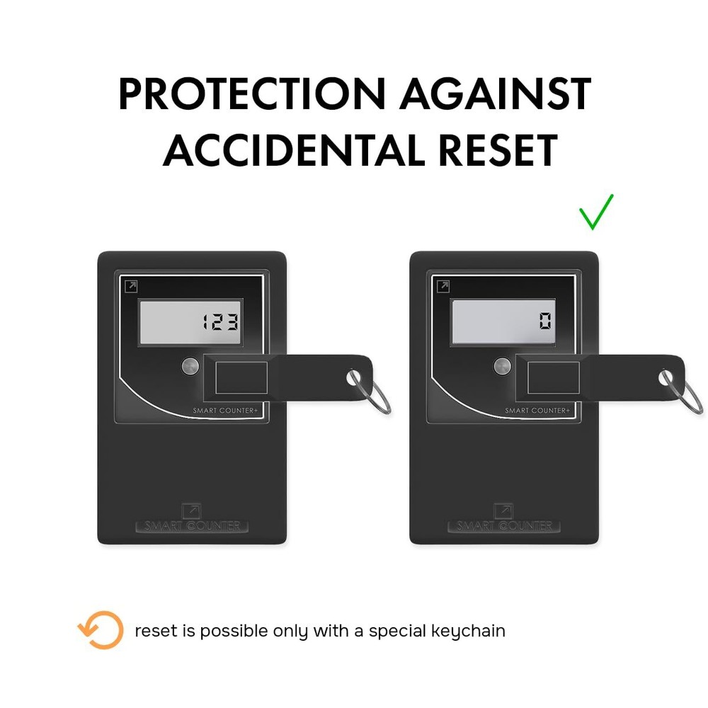Retail People Counter Security Checkpoint Wireless LCD Display, Reset Protection