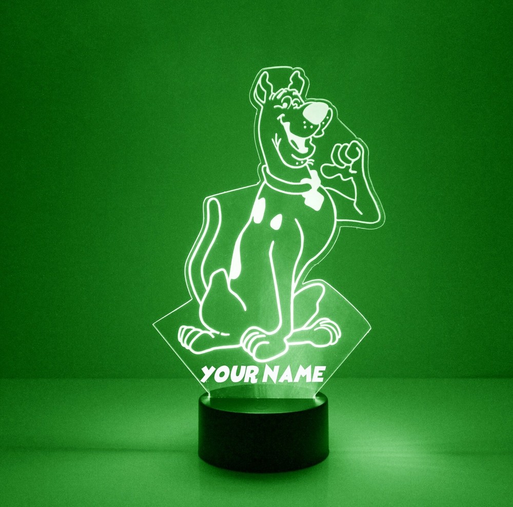 Scooby Doo FREE LED Night Light Lamp with Remote Control Light