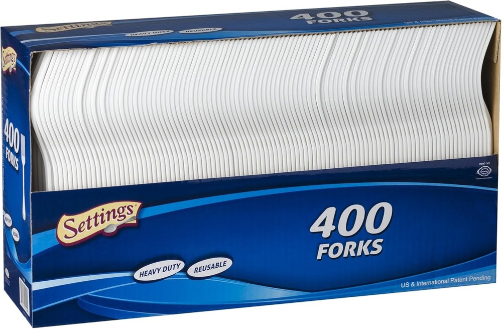 []  Plastic White Forks, Practical Disposable Cutlery, Great for