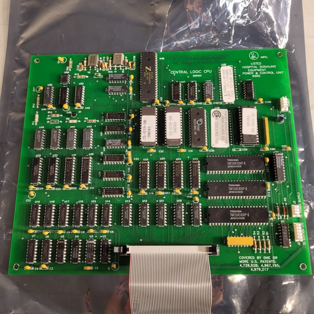 Fisher Berkeley Central Logic CPU Circuit Board PCA HPC-CL-CPU