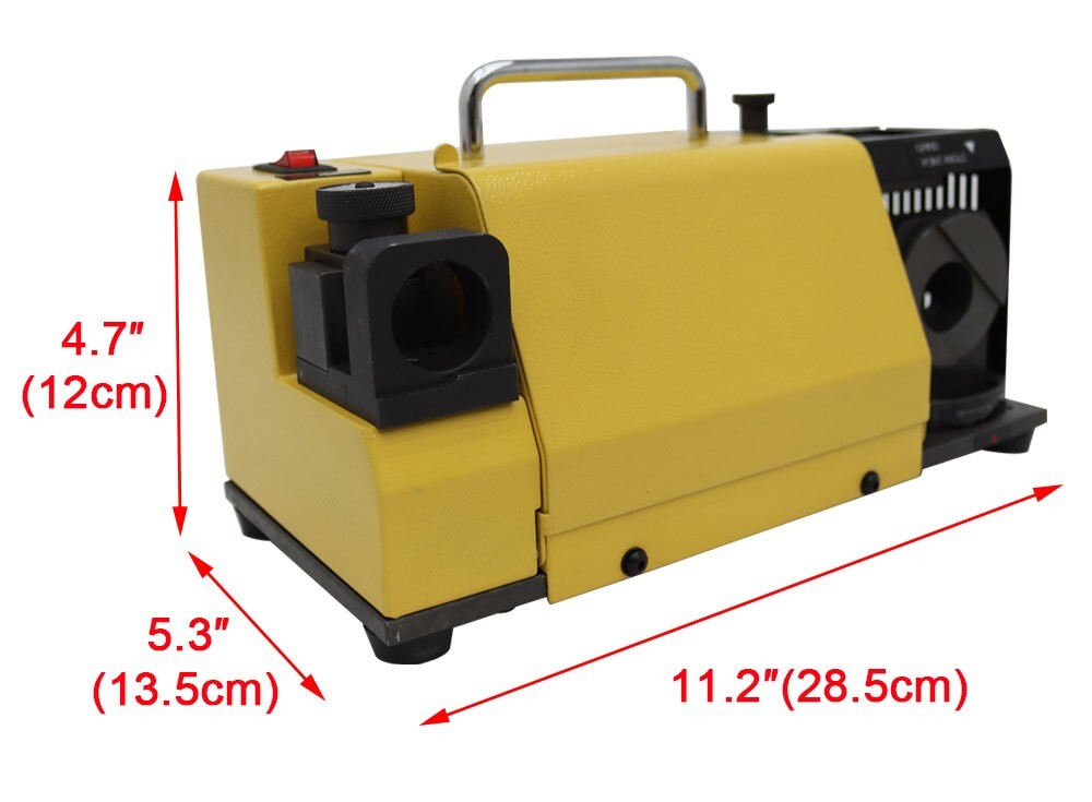Enhanced Drill Bits Sharpener 3-20mm End Mill Sharpener 18 Collets 120W Powered