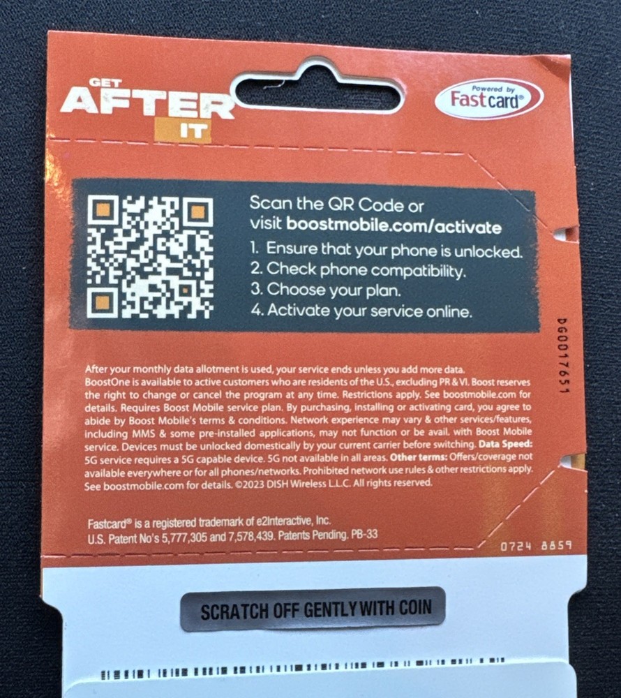 Boost Mobile SIM Card Activation Kit - New Sealed