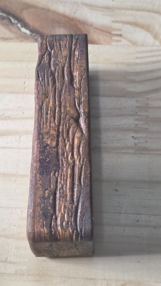 2 lb hand poured copper bar