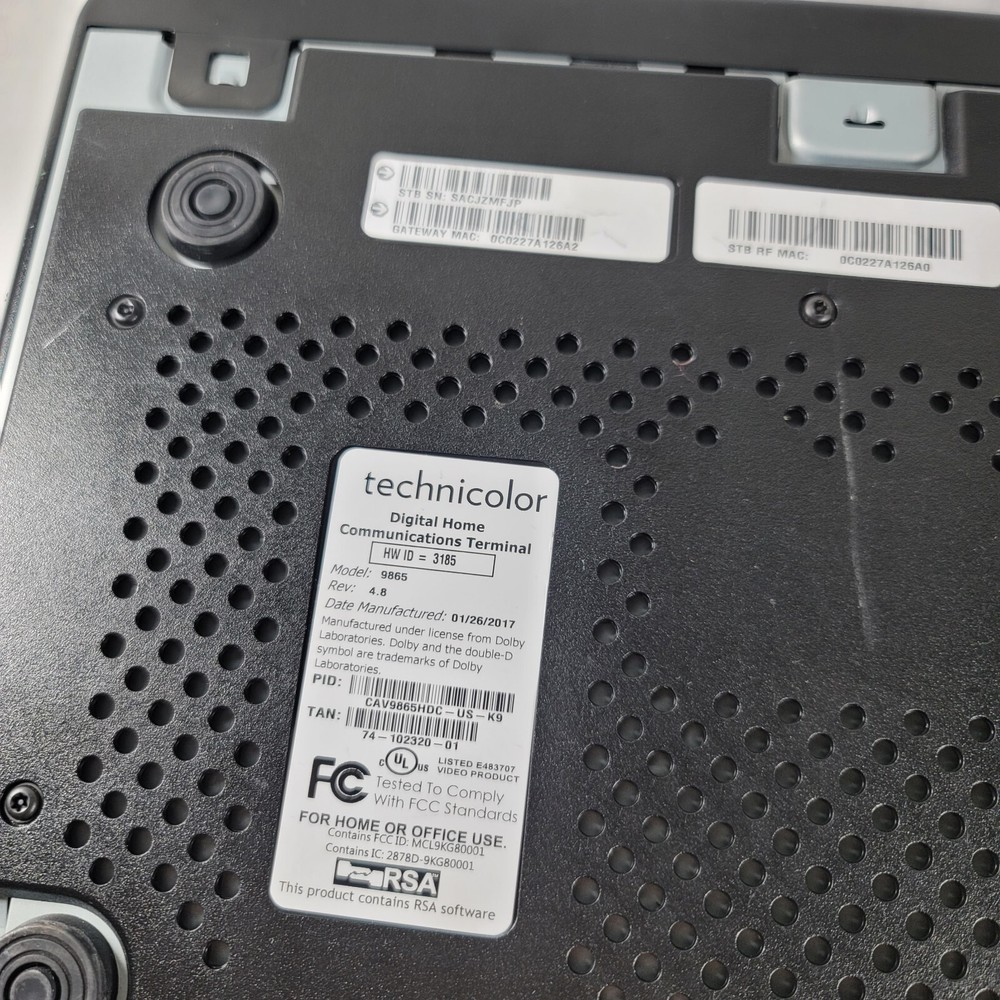 Contour 9865 HDC Digital Home Communications Cable Receiver -Replacement Unit