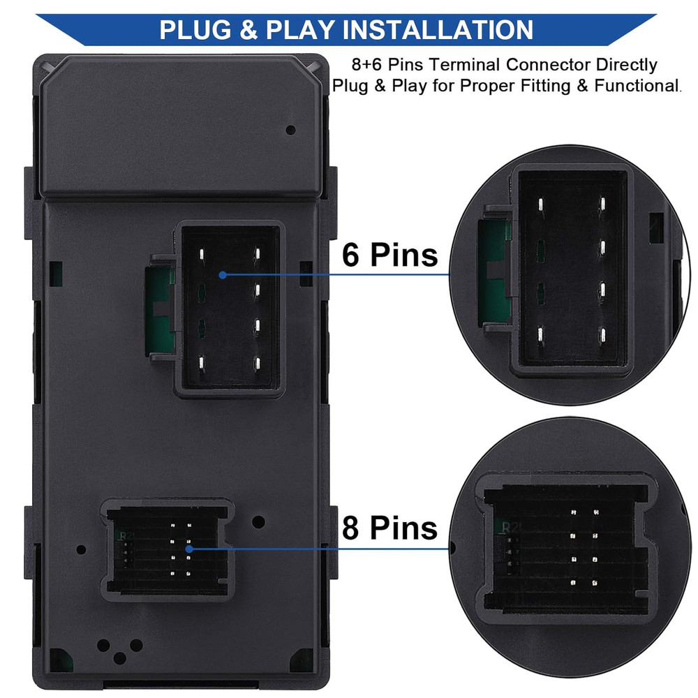 2007-2013 for Chevy Silverado Driver Side Power Window Switch Replacement – Comp