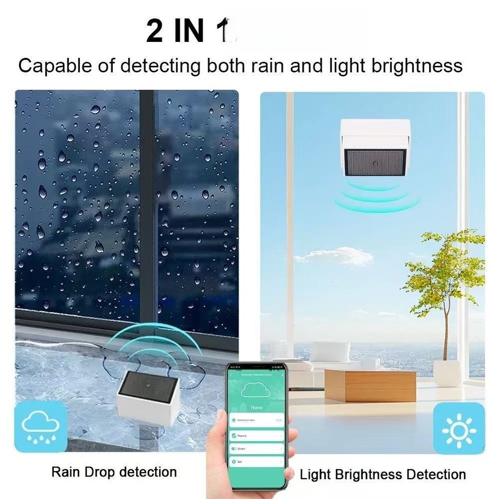 Smart For FOR ZIGBEE Compatible Rain Sensor with Raindrop Notification