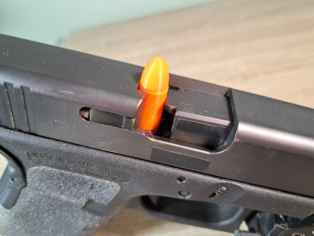 9mm Dummy Rounds, Snap Caps | Training | Dry Fire | 100% Solid Infill | 10 Pack