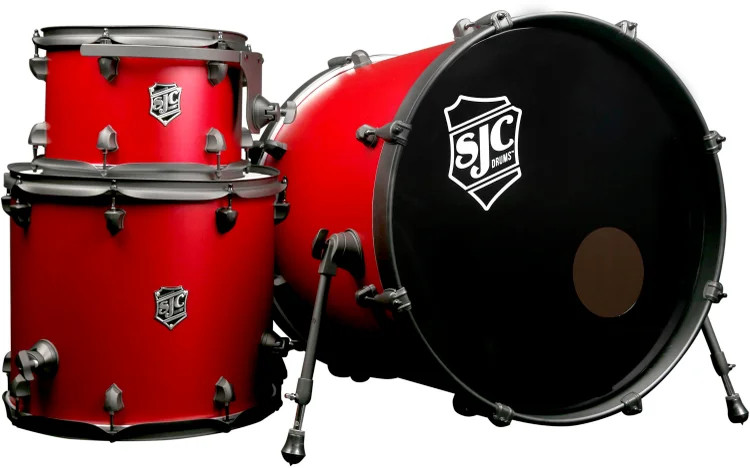 SJC Custom Drums Pathfinder Series 3-piece Shell Pack - Firecracker Red,