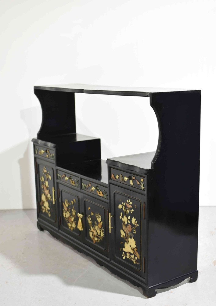 Mid Century Chinoiserie Sideboard Media Unit