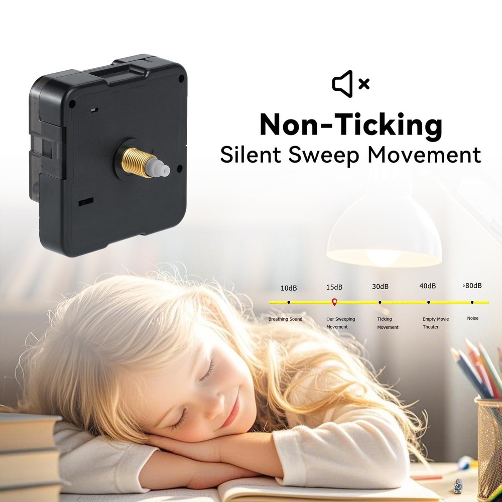 Clock Mechanism Replacement Battery Operated Silent Clocks Kit Include Clock ...