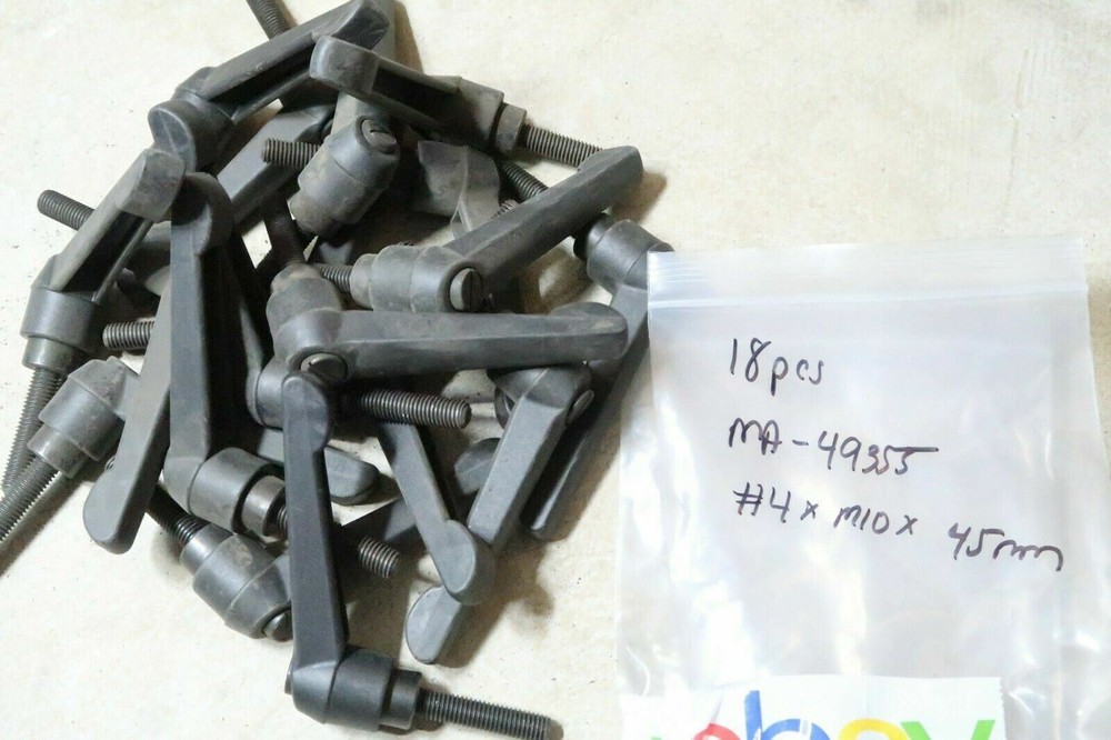 2 pcs MONROE ENGINEERING MA-49355 #4 x M10 Stud SS Insert Adjustable Handles