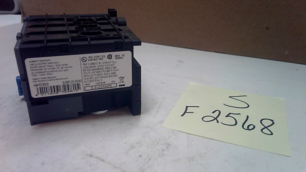 48ATD3500 SIEMENS OVERLOAD RELAY