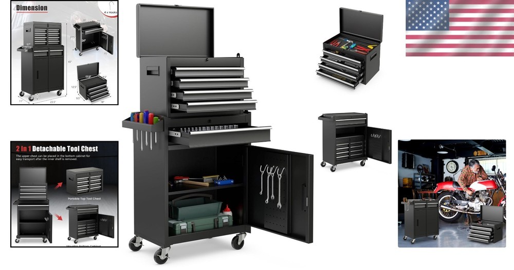 High Capacity Metal Tool Box for Tools Organization