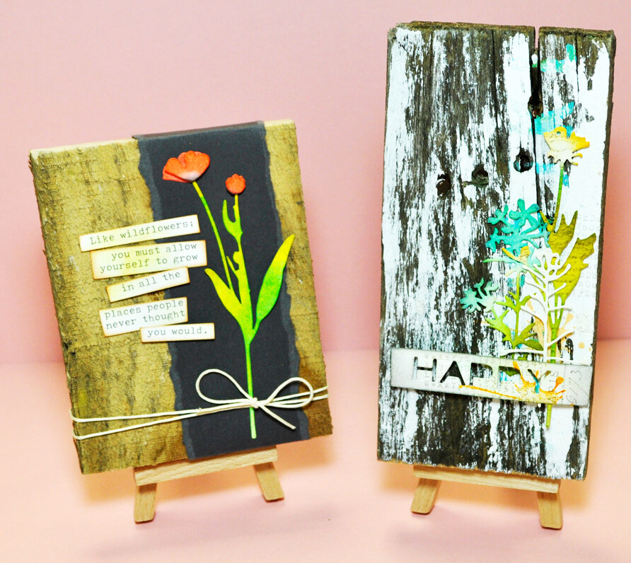 Sizzix Thinlits Wildflowers #2 #661808 7pk set Retail $22.99 designer Tim Holtz