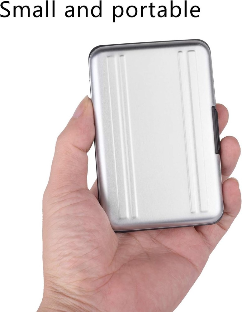 Compact Aluminum Memory Card Storage Case - Shock Resistant & Lightweight