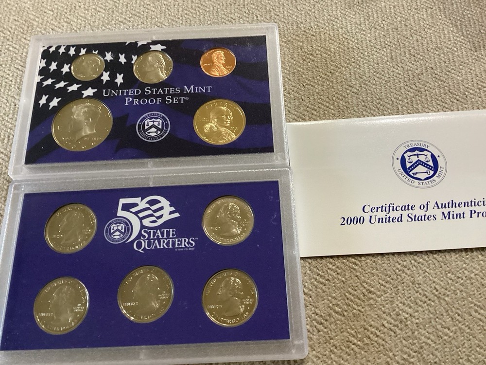 2000, 2001, 2003, 2006, 2008 & 2010 US Clad Proof Sets