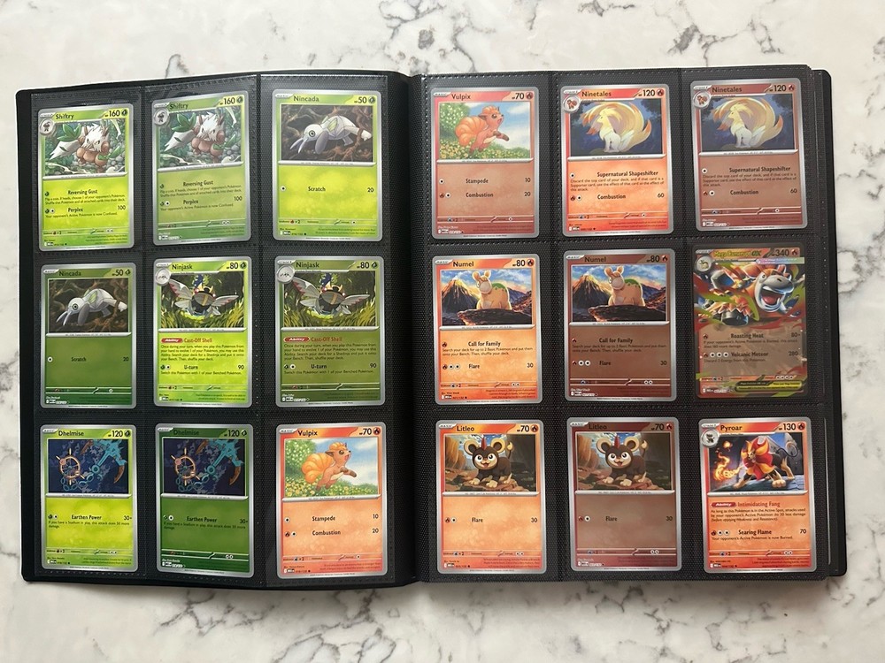 Mega Evolutions - Complete Base Set - C,U,R,RR and Reverses - With Binder
