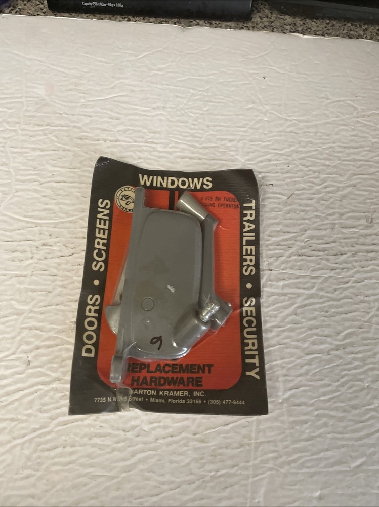 Barton Kramer Right Hand #248 Tucker Awning Handle Window Operator Brand New