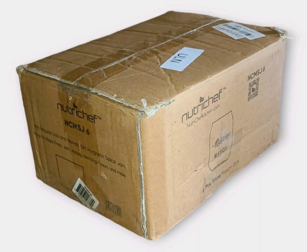 Nutrichef NCMSJ6 6 Pcs Mason Jars Set