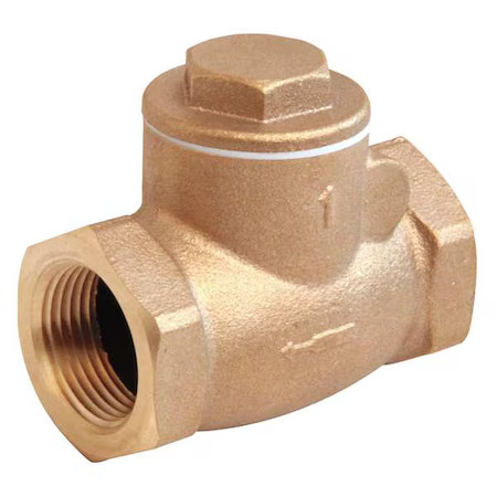 1" Npt Bronze Swing Check Valve, 10F303