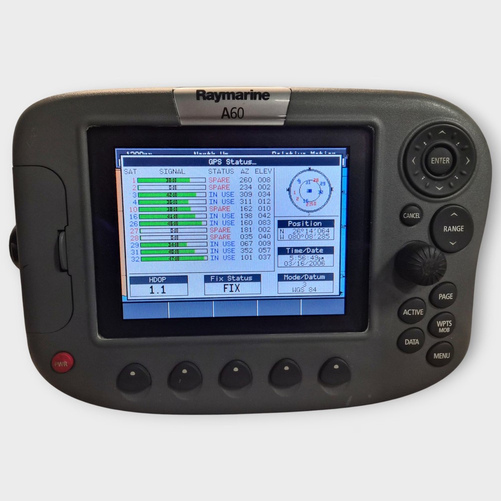 Raymarine A60 Multifunction Chartplotter/Sonar Display --E33026-- Fully Tested