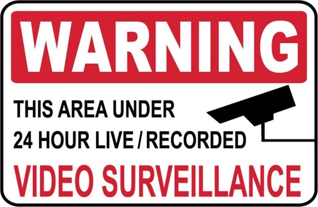Warning - Video Surveillance Sign..- #PS-513/14...LARGE..