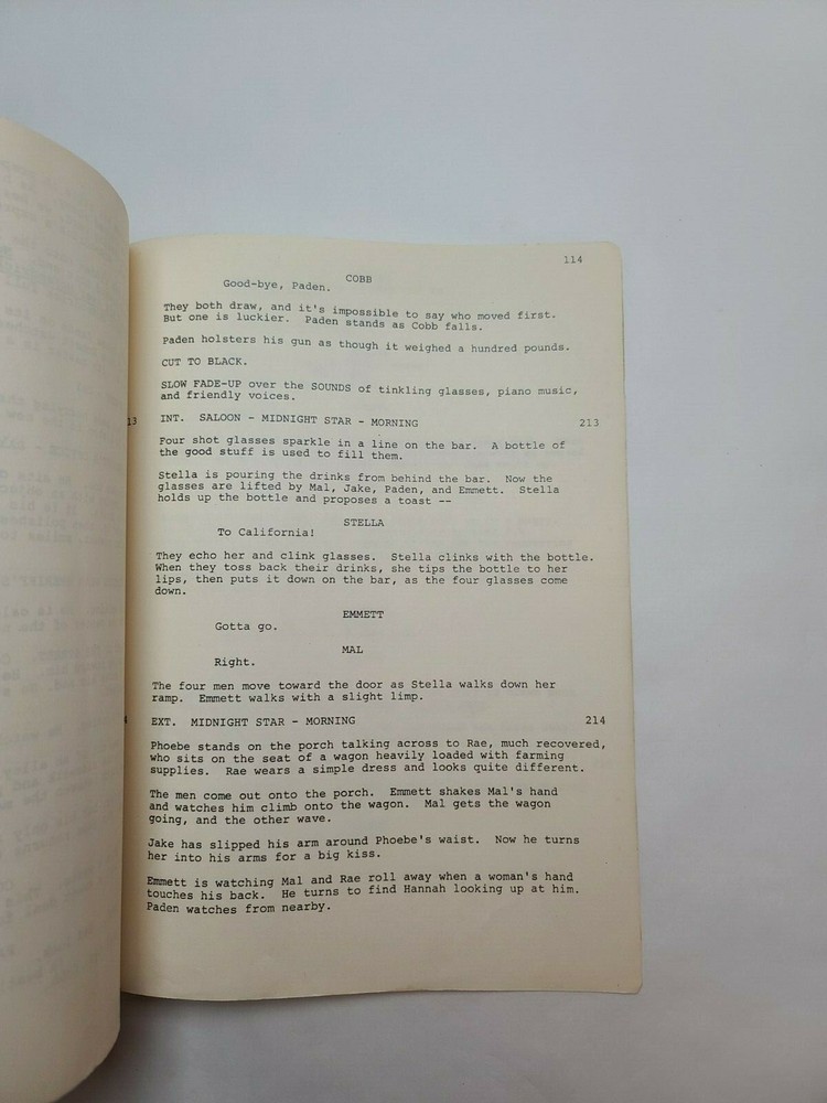 SILVERADO / Lawrence Kasdan 1984 Screenplay Office Copy, small town misfits